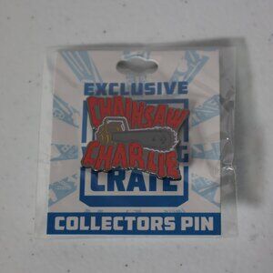WWE Chainsaw Charlie Terry Funk Collectors Metal Enamel Pin Pro Wrestling Crate